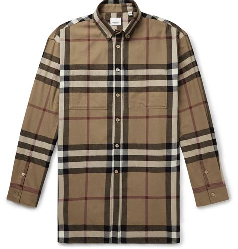 burberry button-down shirt mannequin|burberry flannel shirt men's.